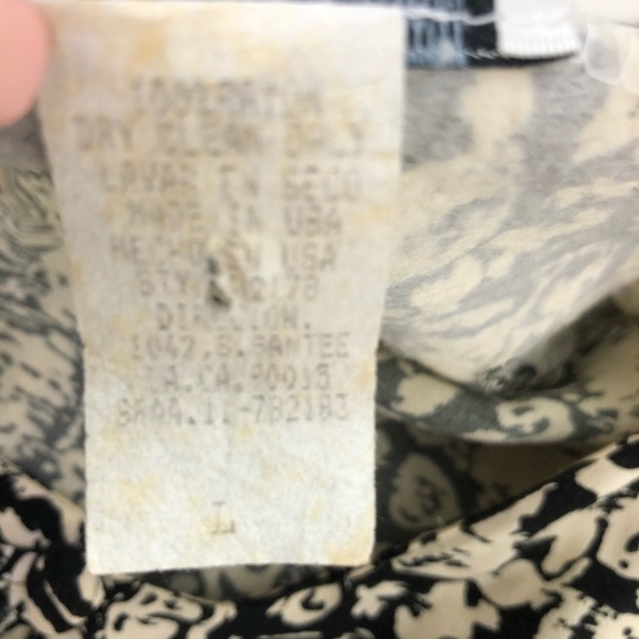 Zoompy vintage black & white peasant dress. Size L - Picture 8 of 8